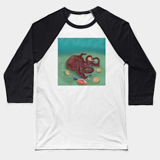 Octopus's Garden Baseball T-Shirt